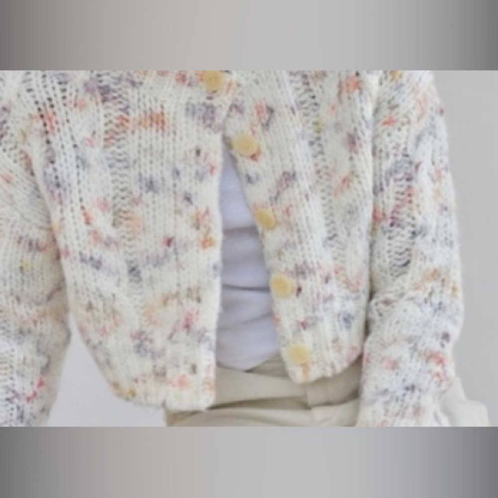 Urban outfitters Cameron cropped cable knit cardigan